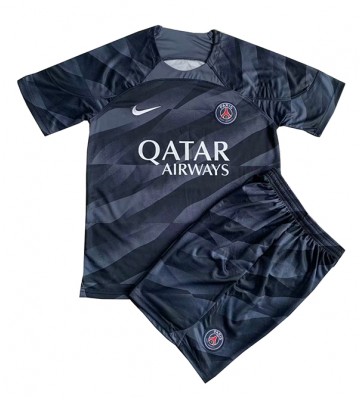 Maillot de foot Paris Saint-Germain Gardien de but Extérieur enfant 2023-24 Manches Courte (+ pantalon court)